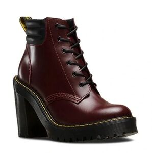 DR. MARTENS Air Wair Cherry Red Persephone Booties